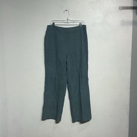 Norton Studio Gray Suede Vintage Pants Sz 12 - Picture 1 of 9